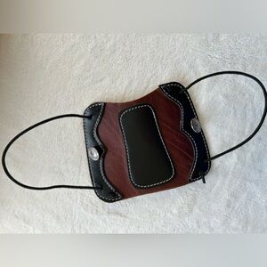 Leather Archery Arm Guard w/ Stretch Cord Button Hook